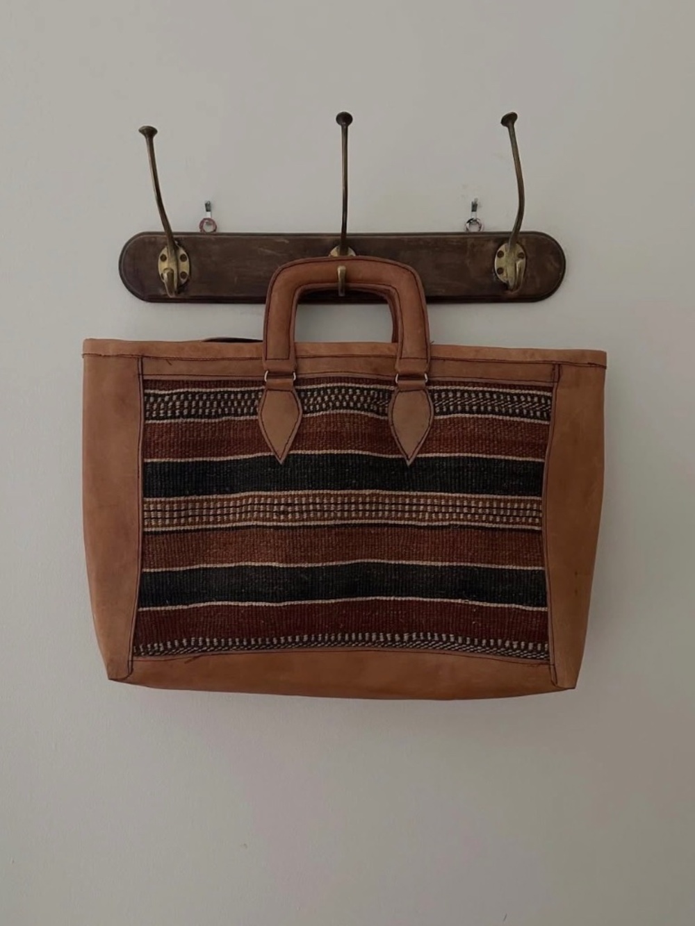 Leather & Wool Bag